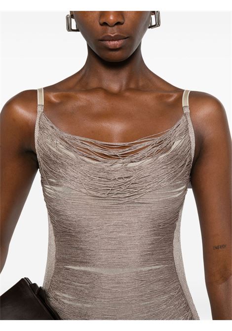 Silver fringed mini dress The attico - women THE ATTICO | 251WCA00441KVV016AA002